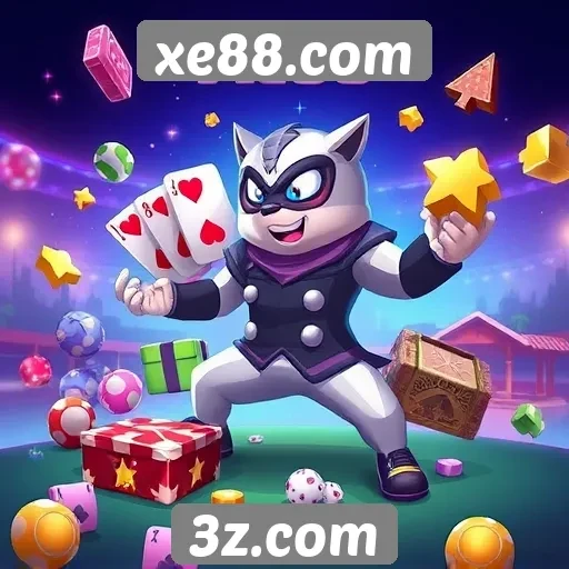 Diversidade de jogos disponíveis no xe88.com