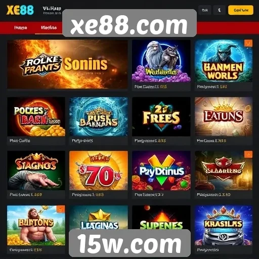 Visão geral das ofertas de jogos no xe88.com